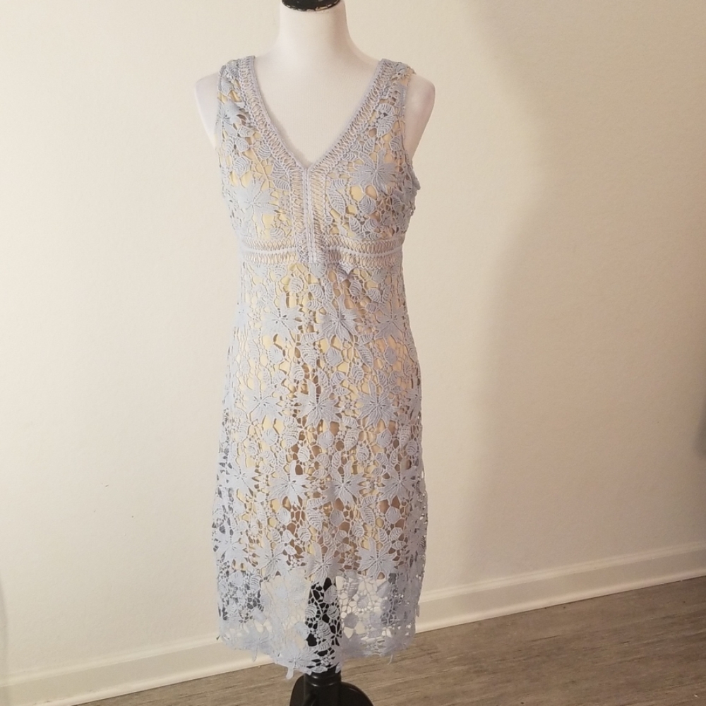 Crochet Overlay Dress